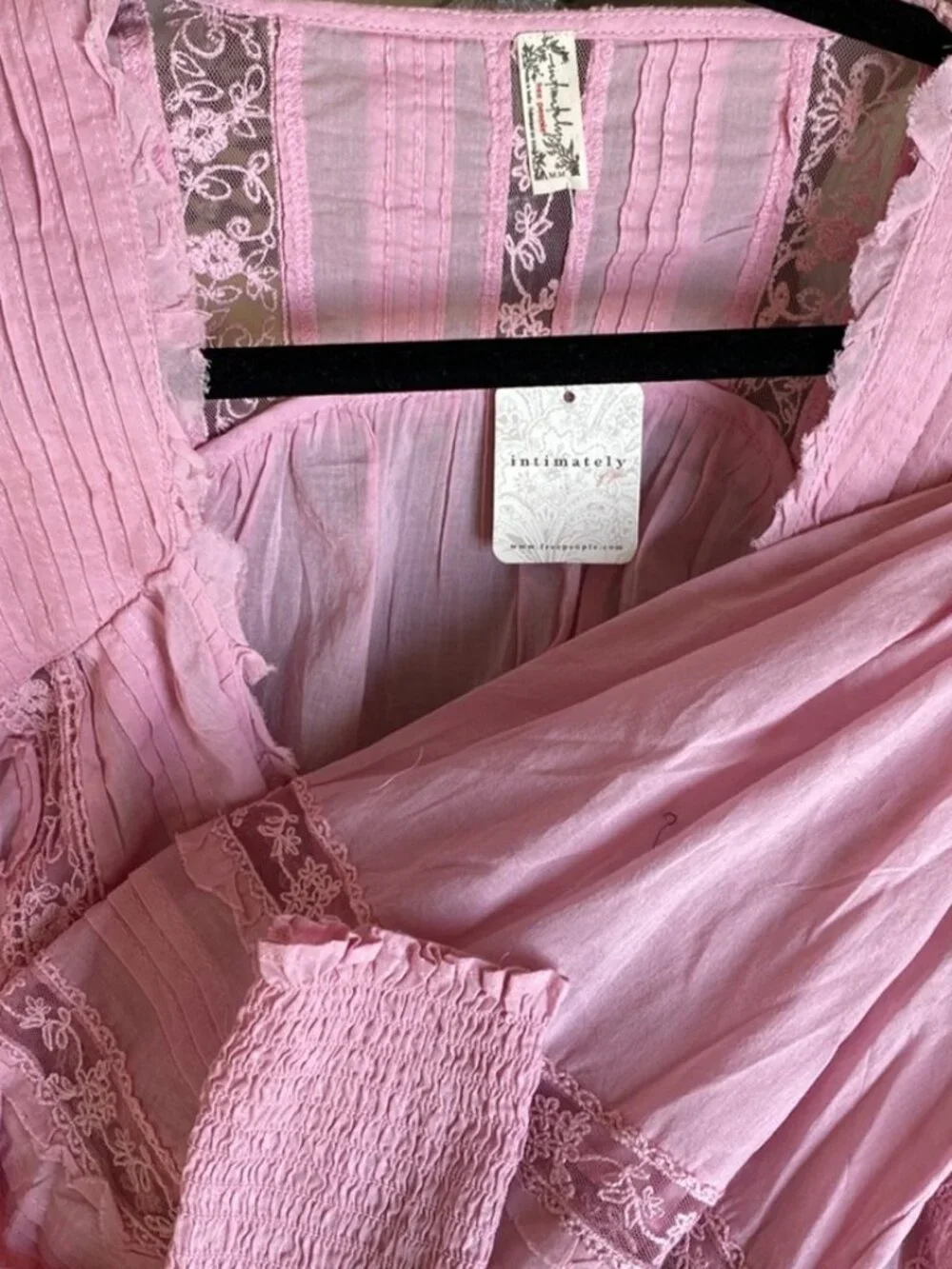 Free People Eloise Bodysuit Size Medium NWT Pink